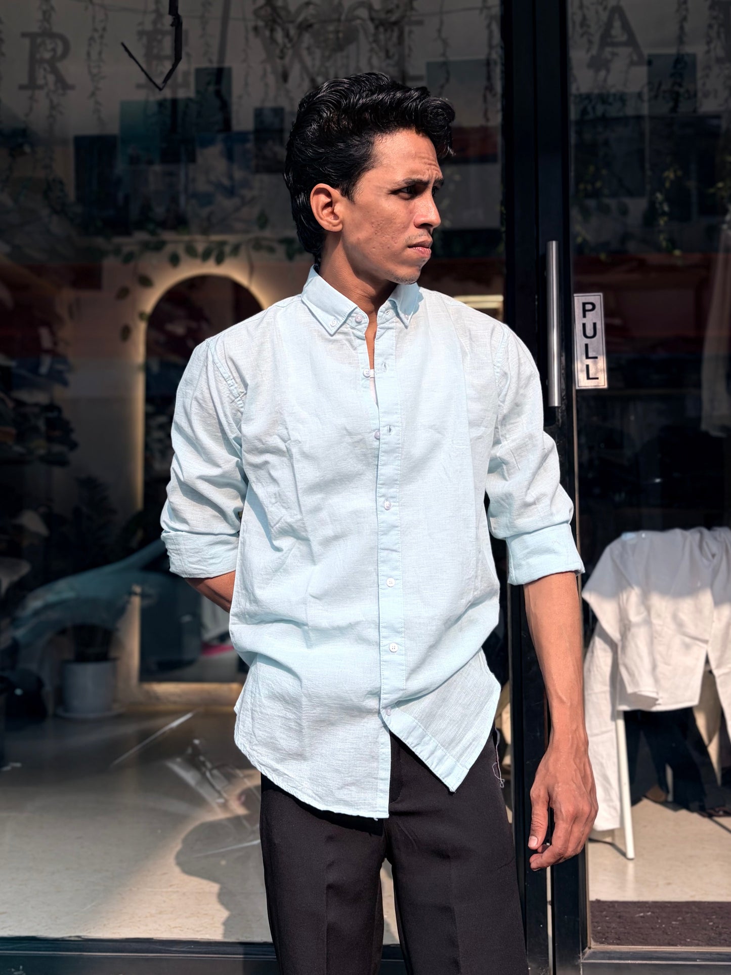 Light Blue Premium Linen