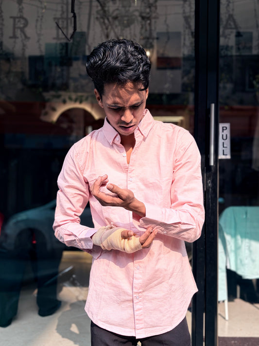 Baby Pink Premium Linen