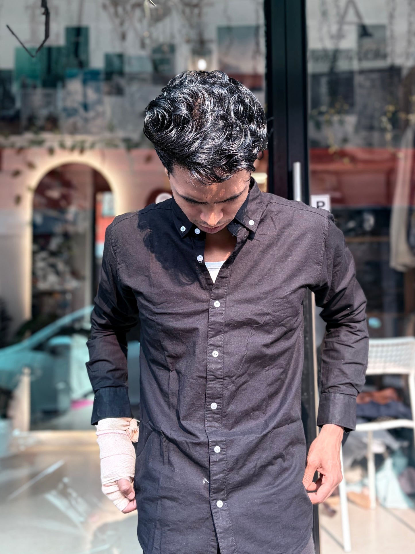 Black Premium Linen