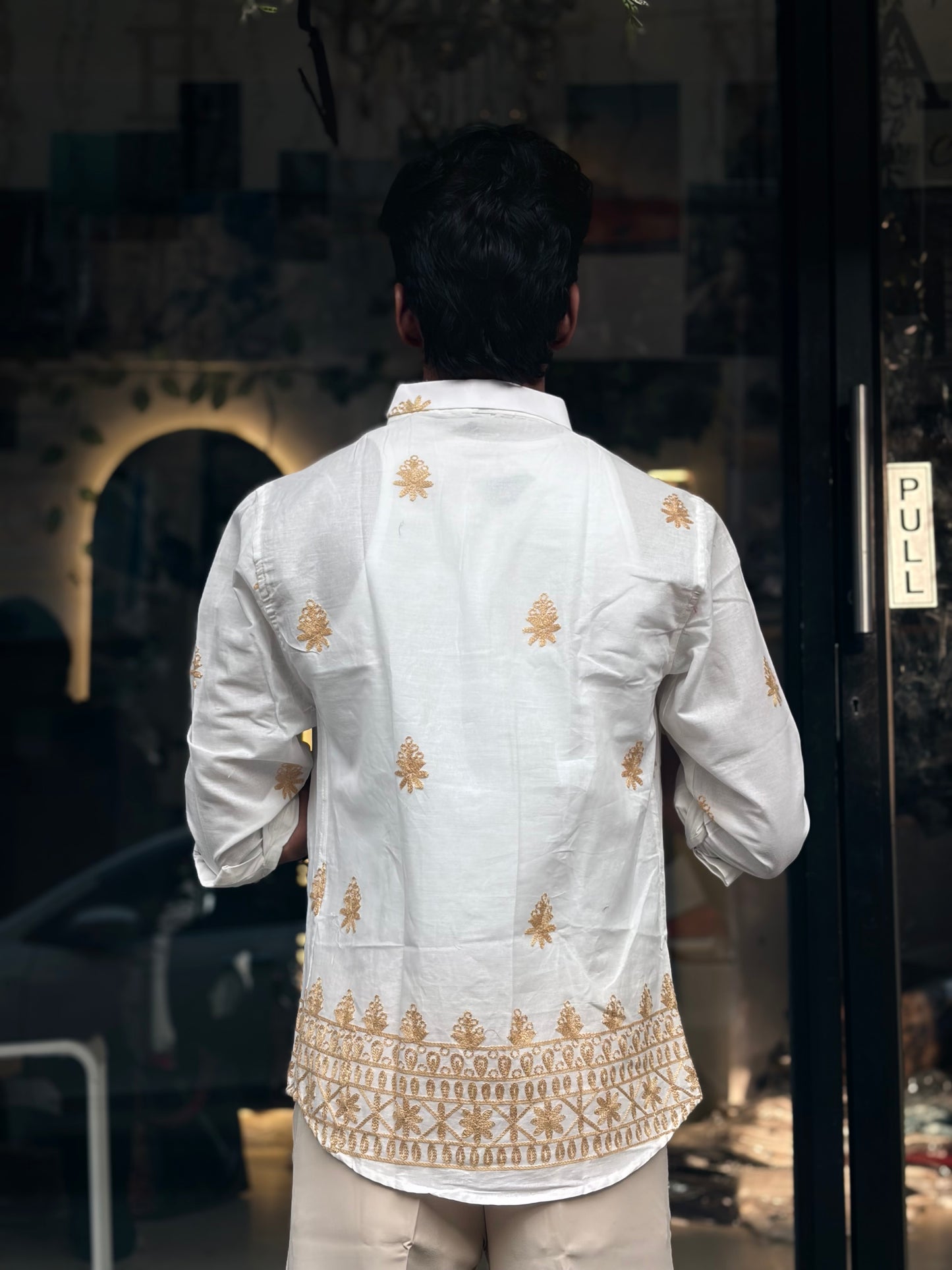 White Embroidery Shirt (All over)